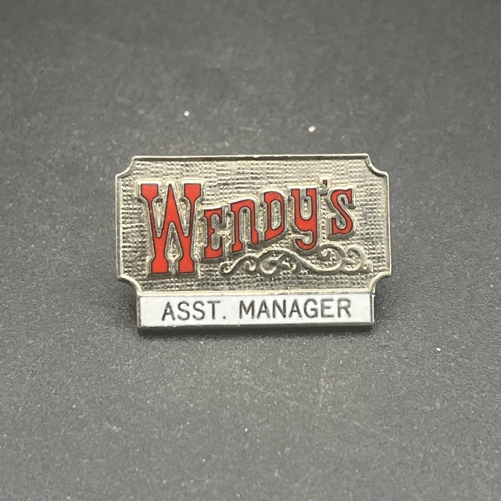 Wendy’s Assistant Manager Lapel Hat Pin